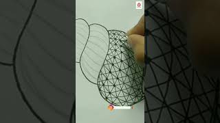 Shell Doodle/ Shell Zentangle/ Shell ZenDoodle/ Seashell Doodling Art/ Seashell Zentangle Art