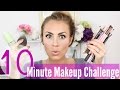 10 Minute Full Glam Makeup Challenge | Angela Lanter