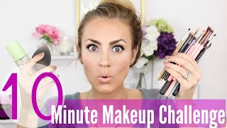 10 Minute Full Glam Makeup Challenge | Angela Lanter