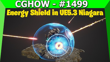 Energy Shield in UE5.3 Niagara  👉 Trailer