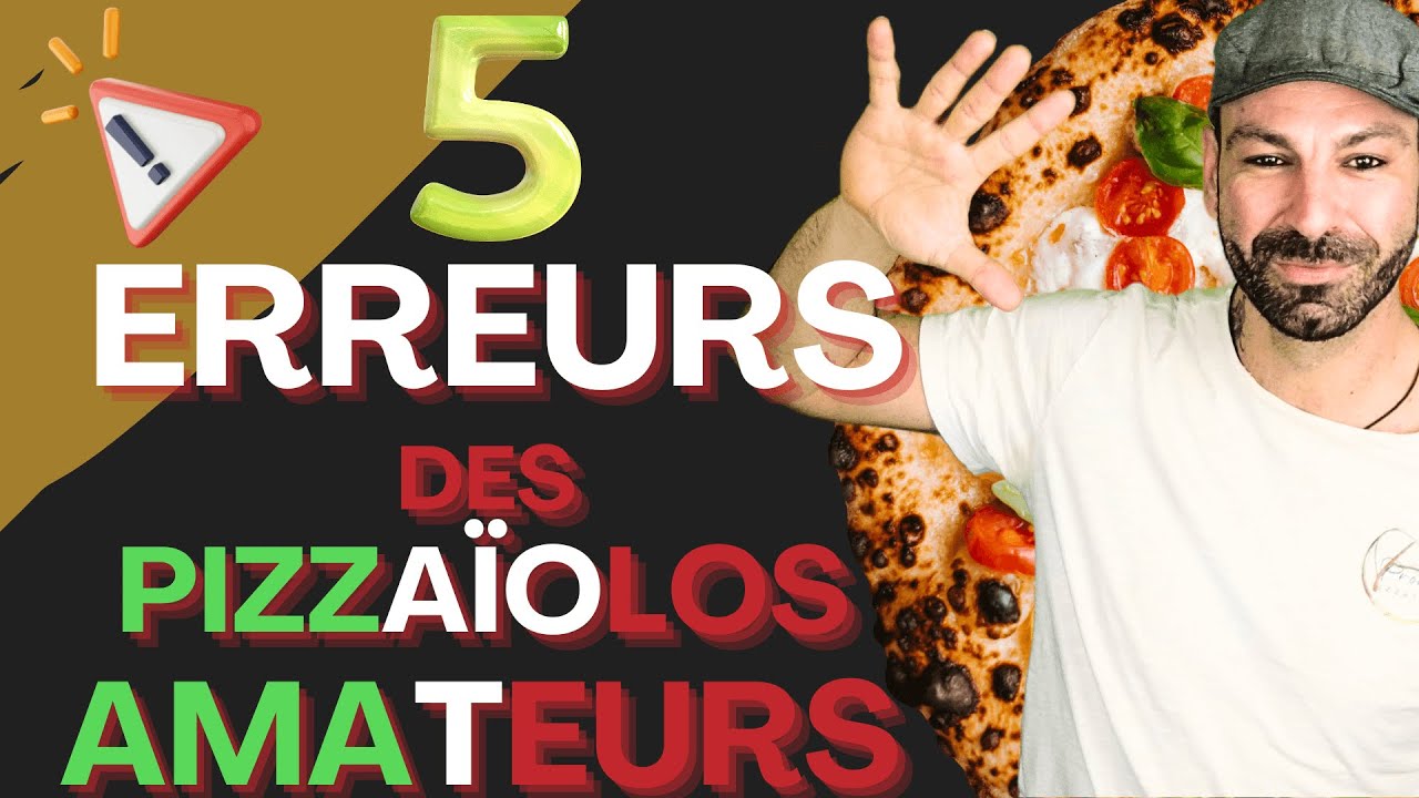 Les 5 erreurs des pizzaïolos amateurs ! 5 points importants avant de réaliser tes pizzas 🍕😉