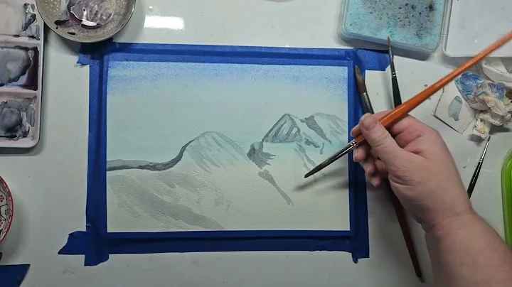 Winter Majesty - Full, Real Time Watercolour Painting Video