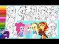 Coloring My Little Pony - All Equestria Girls COMPILATION - Mewarnai Kuda Poni COMPILATION