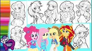 Coloring My Little Pony - All Equestria Girls COMPILATION - Mewarnai Kuda Poni COMPILATION screenshot 4