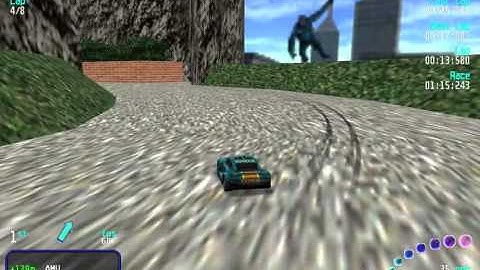 Re Volt Custom Track   The Skygarden   Timed Race