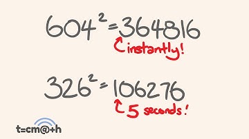 Square ANY number up to 1000 in 5 seconds - math trick!