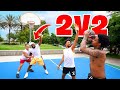 2v2 Basketball CashNasty &amp; FlightReacts vs Kenny &amp; Marcelas!