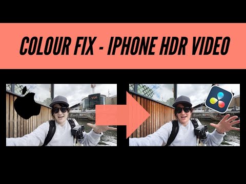 Fix iPhone 13 Pro HDR Video / Colour Correction in DaVinci Resolve