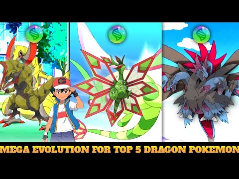 Top 5 Mega Evolution For Dragon Type Pokemon | Pokemon | Hindi | Poke