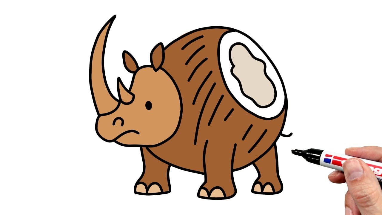 How to Draw Cocosino Rhino - YouTube