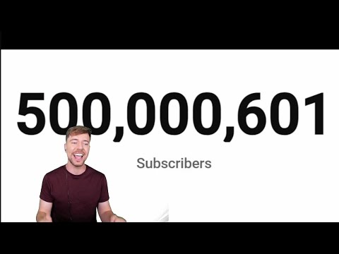 Mrbeast hits 500 Million subscribers moment reaction 