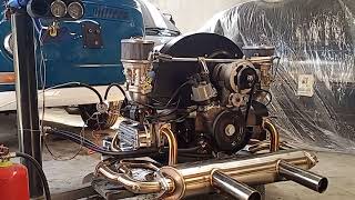 Volkswagen Type 1 Engine 1584cc with Weber 44 IDF, Vintage Speed Merged Comp Muffler