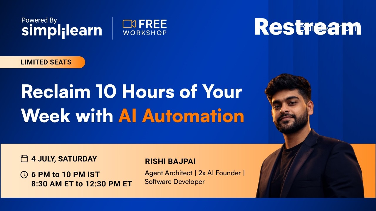 AI Workflow Automation Workshop 2026 | How To Automate Meetings, Reports, And Content? | Simplilearn