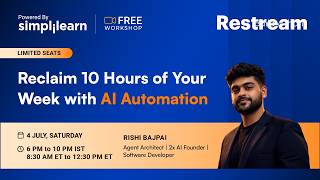 AI Workflow Automation Workshop 2026 | How To Automate Meetings, Reports, And Content? | Simplilearn