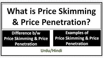 What is Price Skimming & Price Penetration? What is Skimming Pricing & Penetration Pricing?