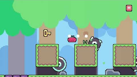 Dadish. World one. Level 5. Walkthrough with Star.