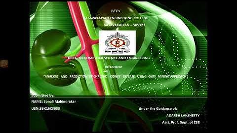 chronic kidney disease By data mining approach