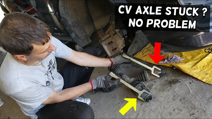 HOW TO REMOVE CV AXLE DRIVE SHAFT. CX AXLE SHAFT STUCK