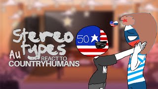 2X | Cringe | Stereotypical!Countryhumans AU react to | Part 1