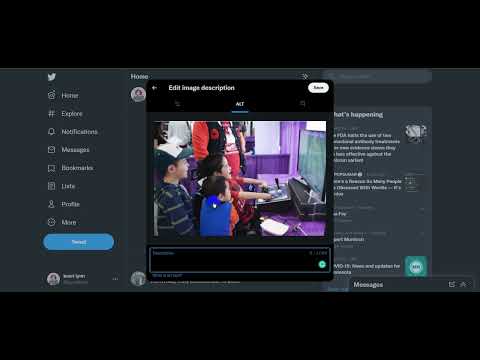 Adding Alternative Text on Twitter
