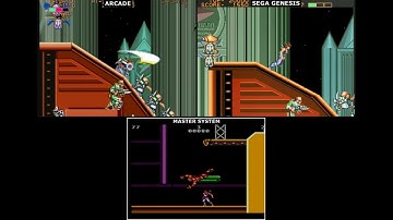 Strider (Platform Comparison) - Arcade vs Sega Genesis vs Master System
