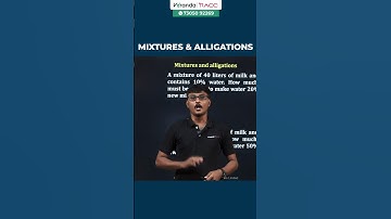 Mixtures & Alligations by madhavan💥
