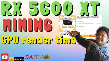 RX 5600XT 6GB SAPPHIRE MINING GPU 9MINS VIDEO RENDER TIME FOR 1440p