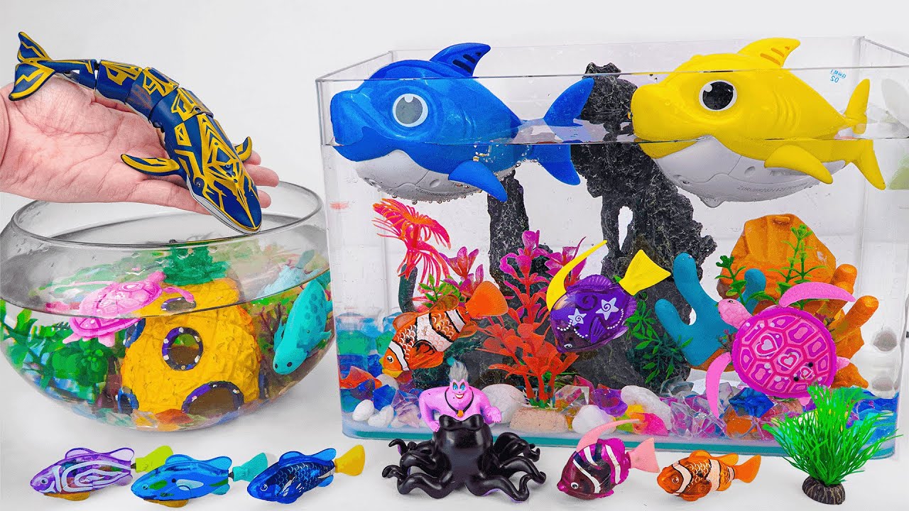 Satisfying Unboxing Zuru Robo Alive Aquarium & Robo Fishing Tank & RC Whale Playset ReviewToys