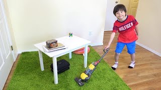 お手伝い おそうじしてママに喜んでもらったら ごほうびもらえたよ♫ アイス屋さんごっこ落ちるほどオマケします!! おゆうぎ こうくんねみちゃん