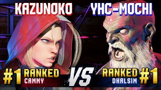 SF6 ▰ KAZUNOKO (#1 Ranked Cammy) vs YHC-MOCHI (#1 Ranked Dhalsim) ▰ High Level Gameplay Update