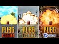 PUBG MOBILE vs PUBG LITE vs PUBG steam.ЧАСТЬ 3 СРАВНЕНИЕ ВЗРЫВНЫХ КАНИСТР