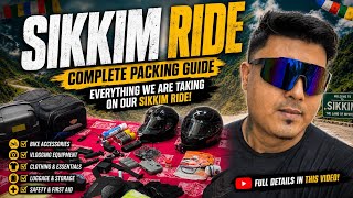 Sikkim Bike Ride Packing Guide 🔥 | Vlogging Gear + Riding Essentials + Clothes