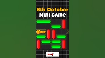 6 October Hamster Kombat Mini Game puzzle solved 100% | Cute Purvi |