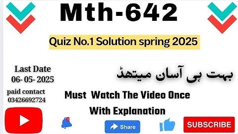 Mth642 Quiz 1 2025 💯 percent correct Answers