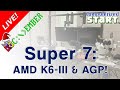 Fast super 7 pc build with the amd k6iii and agp for doscember computerized start live