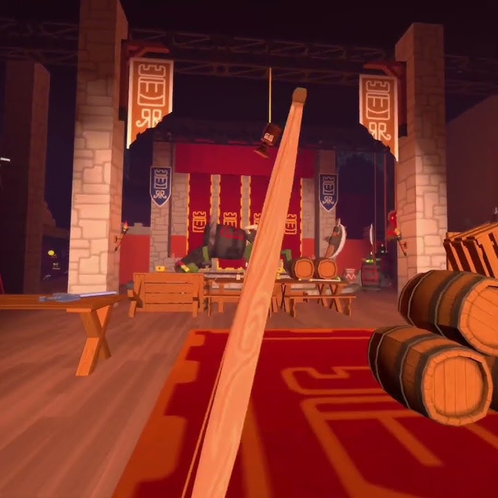 I beat the goblin boss in RecRoom Golden Trophy