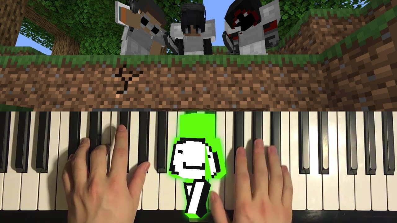 Minecraft Dream Running Music Piano Tutorial Lesson Youtube