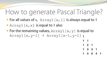 How to generate Pascal Triangle in Pascal