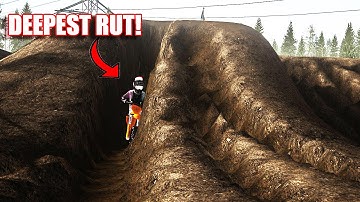 MAX ERODE IN 100 DEGREE WEATHER CREATED THE DEEPEST RUTS YET!? (MXBIKES)
