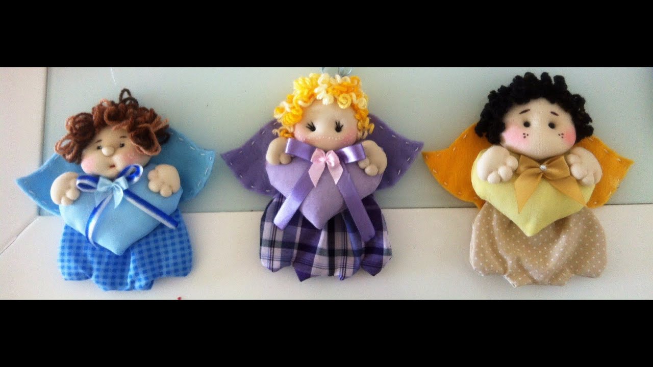 Como Fazer Boneca de Pano: Anjinhos - Bebe Mimado