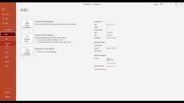 What is Backstage view or file button in Powerpoint #techhowto #powerpoint #pc #productivityhacks