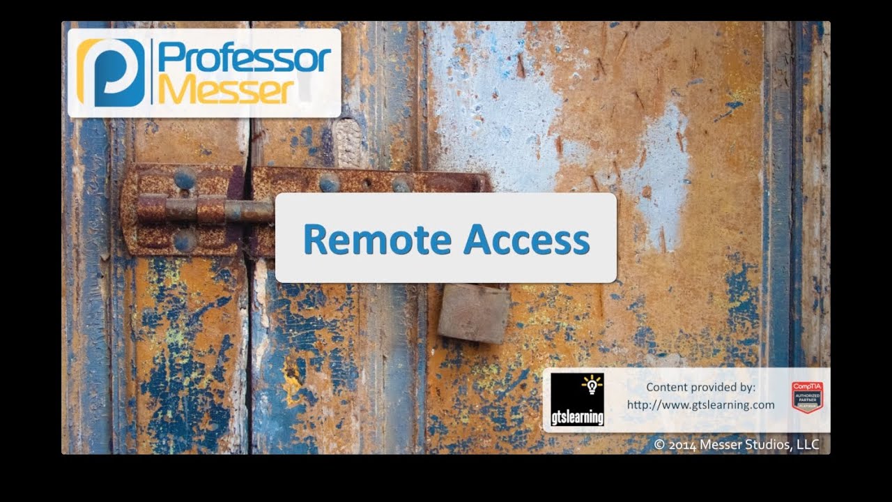 ⁣Remote Access - CompTIA Security+ SY0-401: 1.3