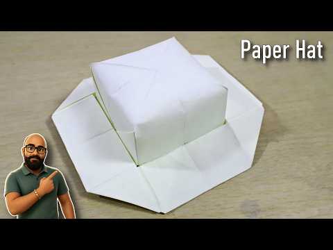 origami hat | paper hat | how to make a paper hat