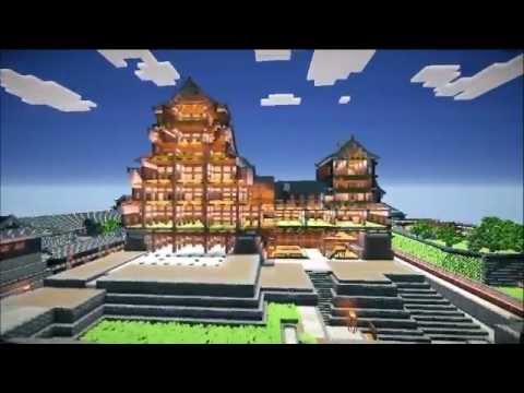 Minecraft 熊本城を再現 Kumamoto Castle Japan Youtube