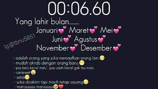 Vidio story wa bulan kelahiran