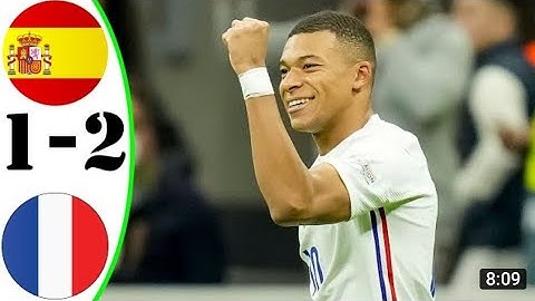 Spagna - Francia 1-2 highlights / gol di Benzema e di mbappe | UEFA Nations League final