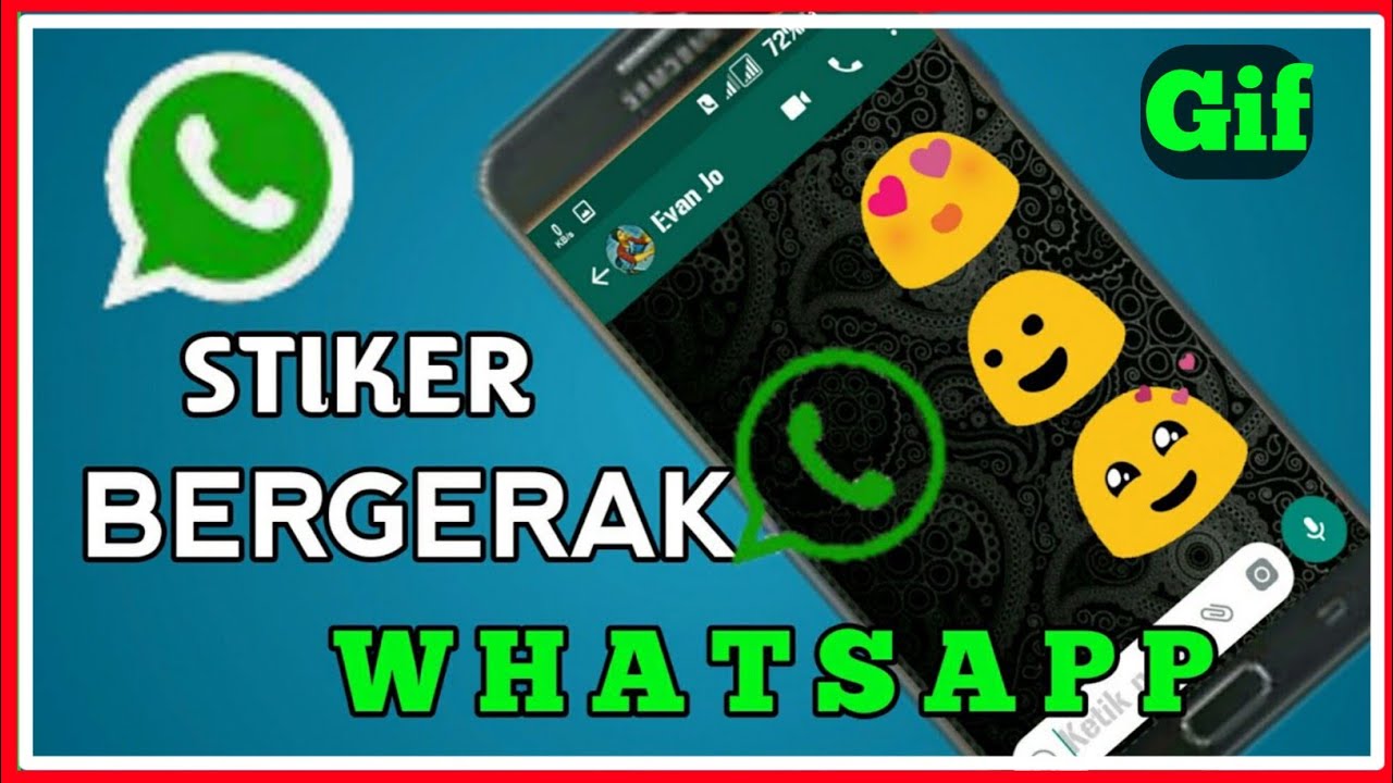 Cara menampilkan stiker  atau emoji  bergerak WhatsApp  YouTube