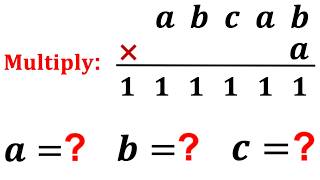 Can you solve for a, b, and c? | (Multiply) | #math #maths
