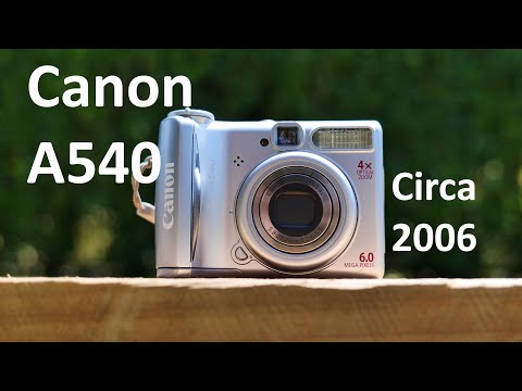 A little look at the Canon A540 from 2006. - YouTube