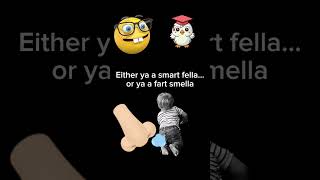 Either you're a smart fella... or you're a fart smella! #comedy #ihavethisthingwithplants #fart #not